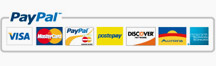 We accept payments via PayPal (VISA, Mastercard, Paypal, Postepay, Discover, Aurora, American Express)