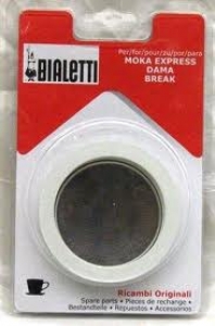 Blister 3 Guarnizioni + Filtrino Moka Bialetti 4 Tazze