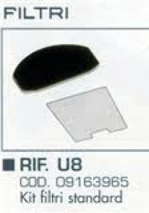 Kit Filtri U8 Protezione Motore e Uscita Aria Hoover Acenta Originale *** FUORI PRODUZIONE ***