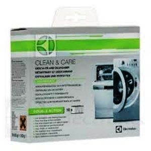 Conf. 10 Bustine Disincrostante Anticalcare Sgrassante Lavatrice e Lavastoviglie Originale Electrolux