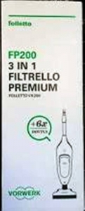 FP200 6 Filtrello Premium con Dovina VK200 - VK220 S Originale Vorwerk