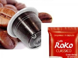 100 Capsula Caffè Roko compatibile Nespresso miscela Classica Gusto "Deciso ed Aroma Avvolgente"