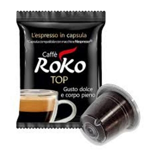 100 Capsula Caffè Roko compatibile Nespresso miscela Top gusto "Dolce e Corpo Pieno"