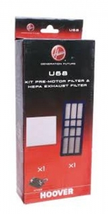 U68 Kit Filtri Hoover Athos Originale Filtro Hepa + Uscita aria