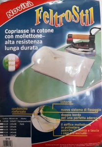 Telo Copriasse universale da Stiro cm 125 X 45 completo di Mollettone