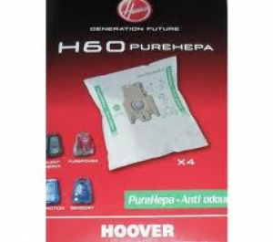 H60 SACCHETTI ORIGINALI IN MICROFIBRA PER HOOVER SENSORY, SILENT ENERGY, PUREPOWER, FREEMOTION