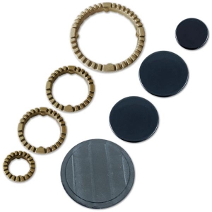 Kit Coroncine Spartifiamma + Piattelli Piani Cottura Ariston Indesit 8 pezzi
