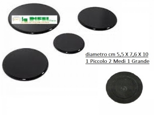 Kit 4 pz Piattelli Cappellotti per Bruciatori Candy Ariston Indesit Zerowatt