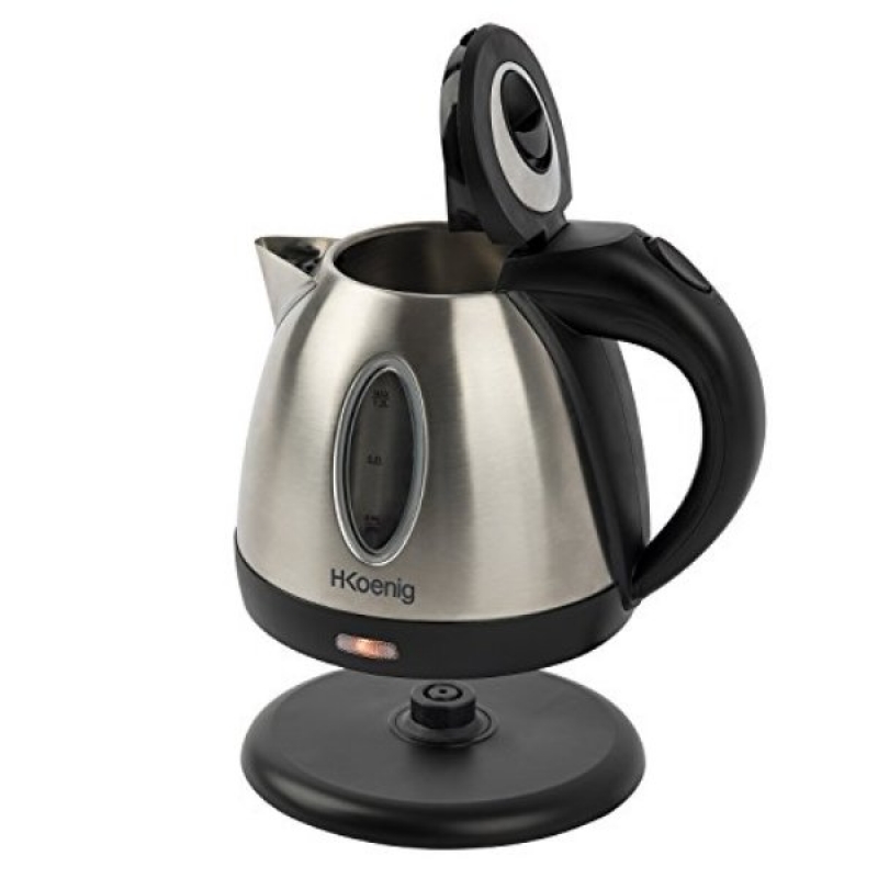 Bollitore elettrico Inox lt 1,2 1630W HKoenig Elettric Kettle